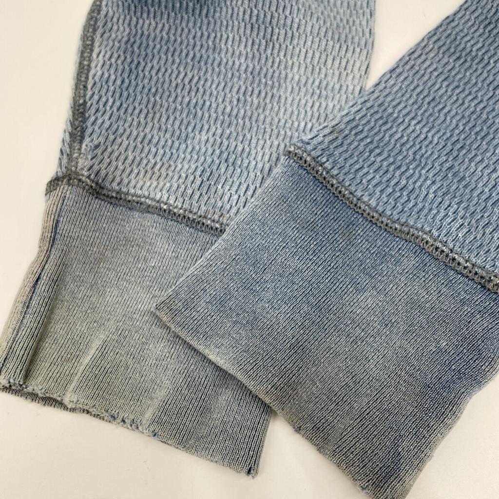 RRL Indigo Henley Neck Waffle T-Shirt tops M IndigoUsed