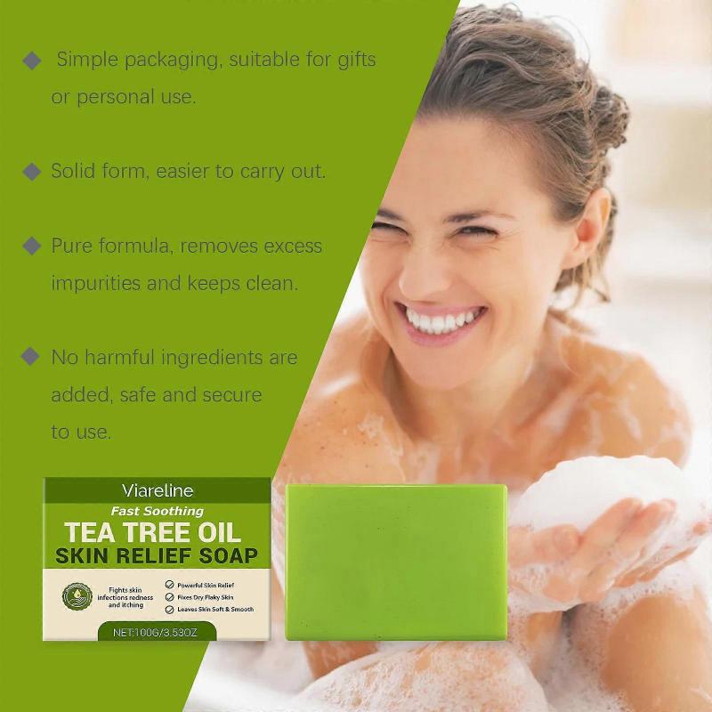1-5x Teebaumseife Antifungal Antibakterielle Behandlung für Gesicht & Körper Akne, Fußpilz, Tinea, Follikulitis Ringelflechte Jock Itch