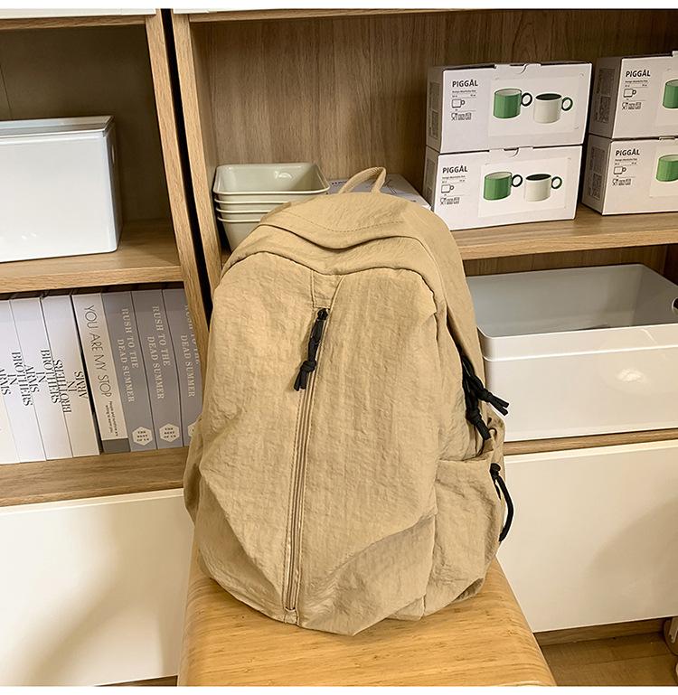 

Школьный рюкзак в корейском стиле ins простой рюкзак для компьютера для ученика средней школы однотонный дорожный рюкзак универсальный повседневный рюкзак хаки