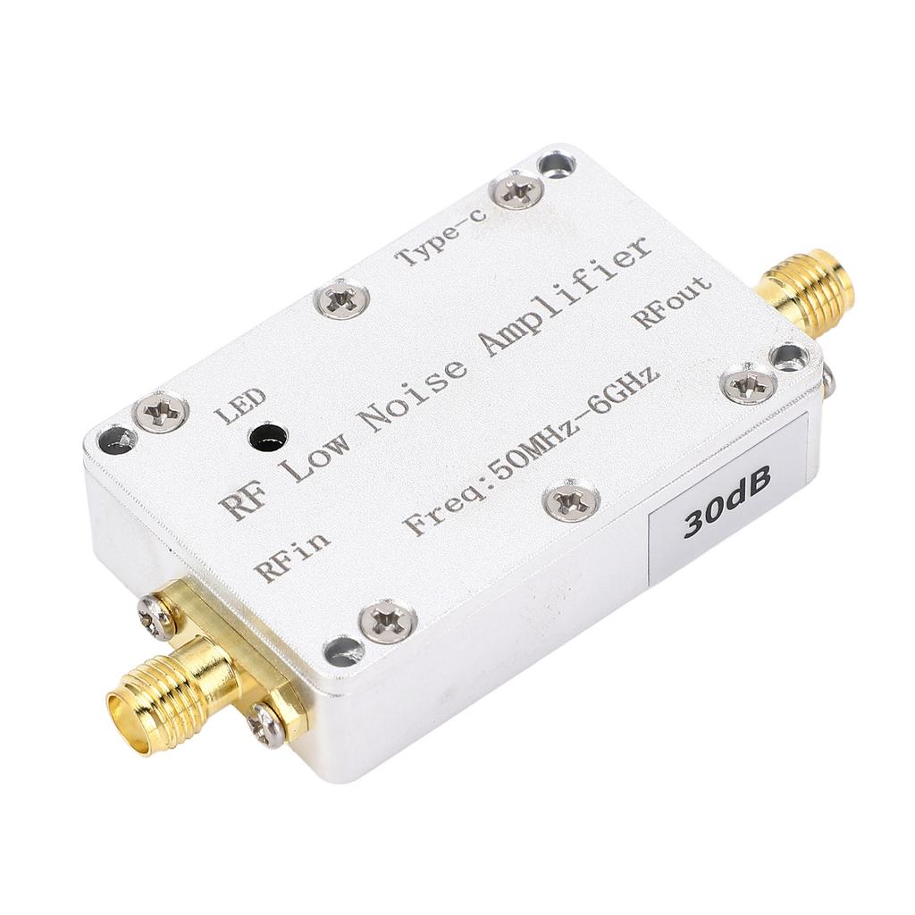 30dB Low Noise Receiving Module 50MHz 6GHz RF Switch Module Cover P VHF UHF S L C Bands 5V Single Power Supply