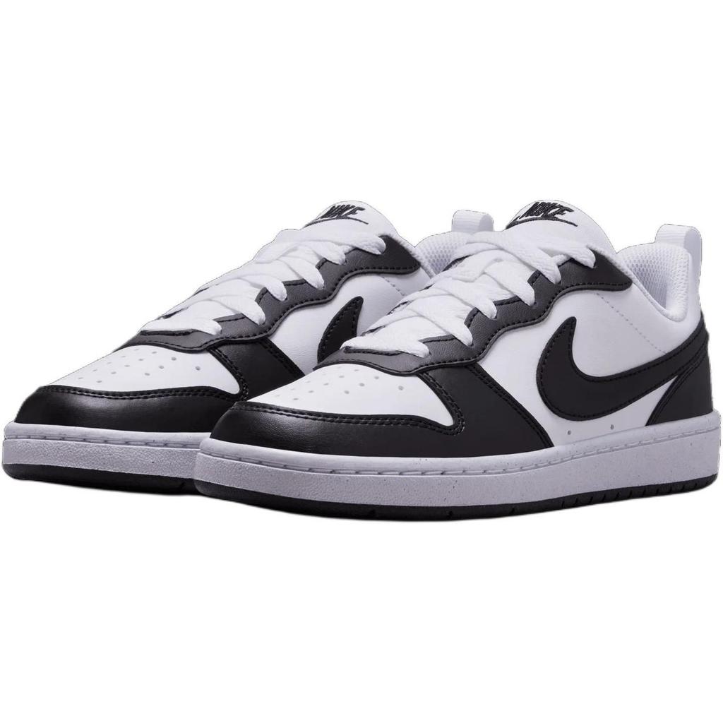 Nike Court Borough Synthetic Leather Low Top Skateboard Shoes White Black Unisex DV5456-131