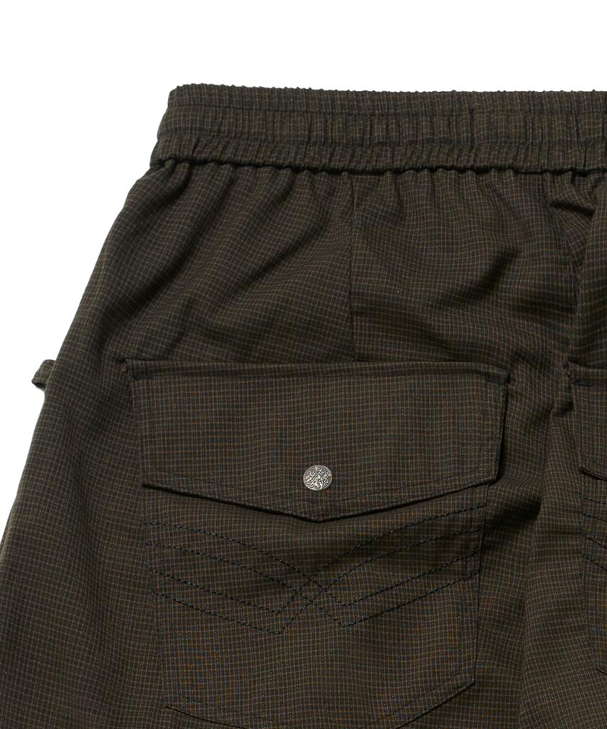 IDWS Fine Check Balloon Trouser Brown