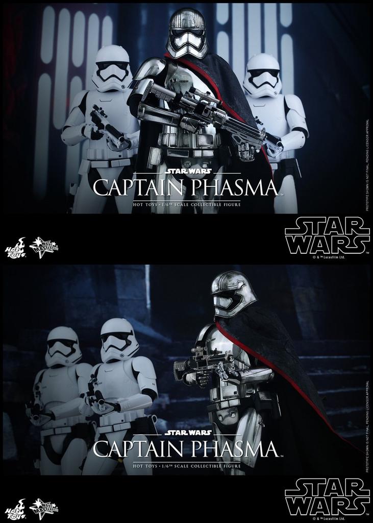 Movie Masterpiece Star Wars: The Force Awakens Capitã Phasma escala 1/6 figura de ação de plástico pré-pintada