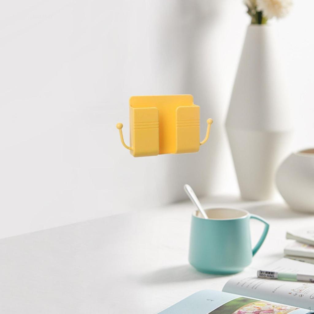 Sleek Wall Mount Phone Holder Storage Solution for Home And Office