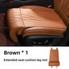 All Season Universal New Car Seat Leg Support Extended Suede Leather Seat Extended Leg Pad for Driver Memory Foam Seat Pad