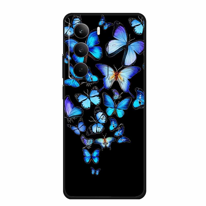 For Realme Narzo 80 Lite 5G Case Narzo80 Lite Coque Cartoon Cat TPU Black Silicone Soft Phone Case For Realme Narzo 80Lite Funda