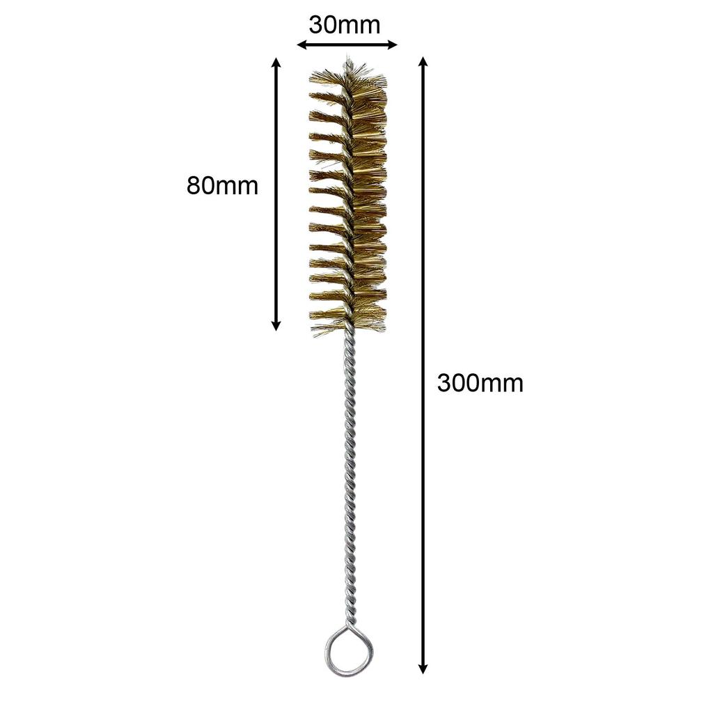 Copper Bristles Pipe Cleaner Brush Drain Brush Multifunctional Metal Wire Brush Flexible for Cylinder Bores Cleaning Durable
