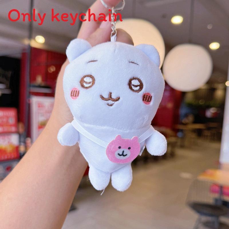 Joke Bear Chiikawa Hachiware Plush Keychain For Backpack Decor