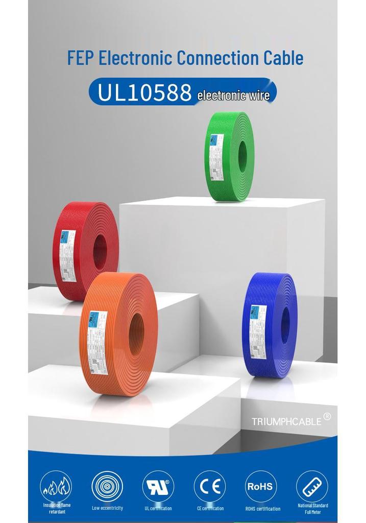 New Energy Storage Automotive Fluoroplastic Wire UL10588 - High Temp 200°C, Cold Resistant Charging Pile Wire