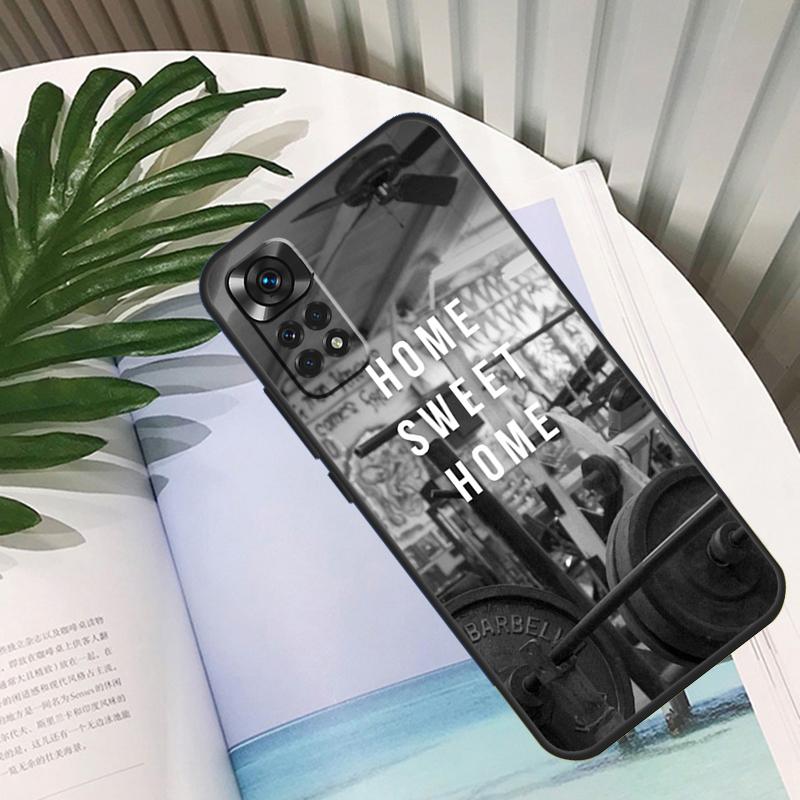 Motivierende Fitness-Handyhülle für Xiaomi Redmi Note 14 10 11 12 13 15 Pro Plus Hülle für Redmi 15 15C 14C 12C 10C 13C