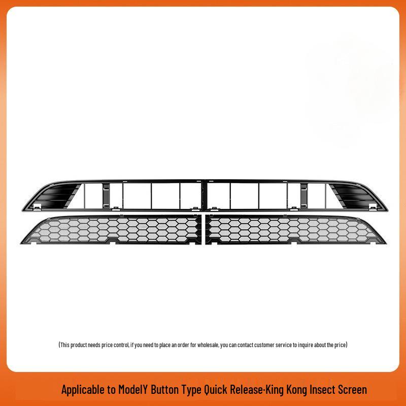 Tesla Model Y & 3 Insect Screen & Water Deflector with Quick Release Button