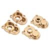 4Pcs RC Knuckle Cover Brass High Strength Rust Resistant RC Axle Gear Cover for FMS 1 24 FCX24 RC Crawler Gold