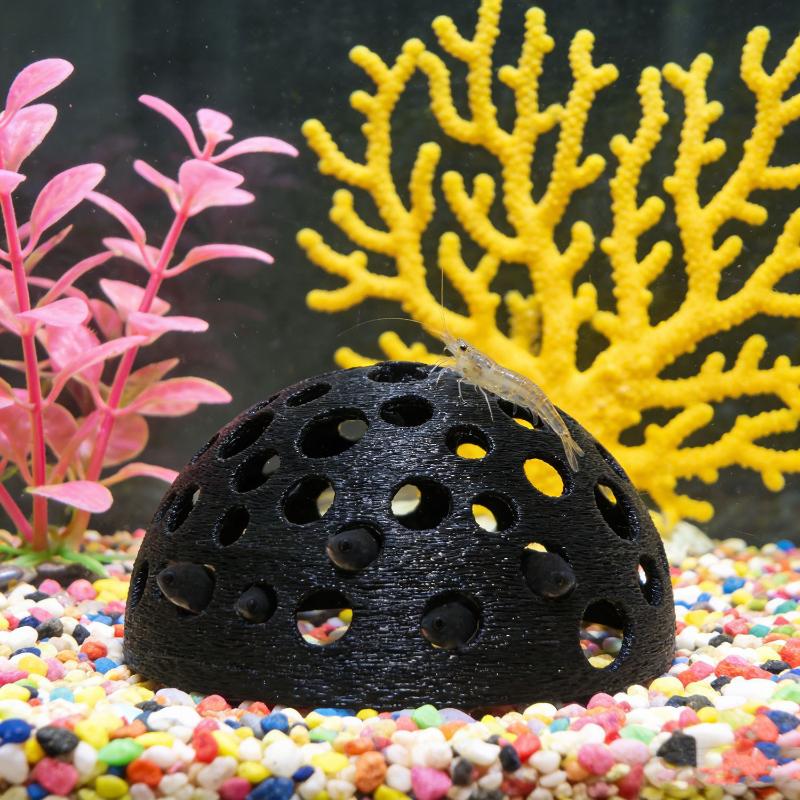 Aquarium Hidden Cave Shelter For Small Fish And Breeding Rest Play Underground Cave Fish Tank Landscape Decoration