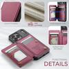 For iPhone 17 Pro Max Case with RFID Blocking 5 Card Slots CASEME C22 Leather Back Cover