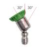 360 Degree 1/4" Stainless Steel Quick Connect High Pressure Spray 0 15 25 40 Degree Nozzle Car Wash Accessories