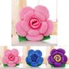 Colorful Flower Shape Plush Cushions With Elegant Rose Design For Home And Lover Gifts