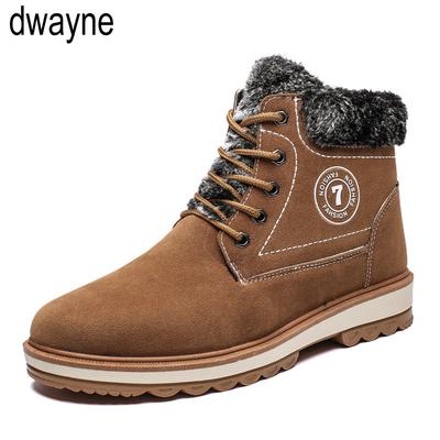 Winter Mens Boots Men Casual Fahsion Snow Men Ankle Boots Men Leather Boots For Men Shoes With Fur Keep Warm Ghn8