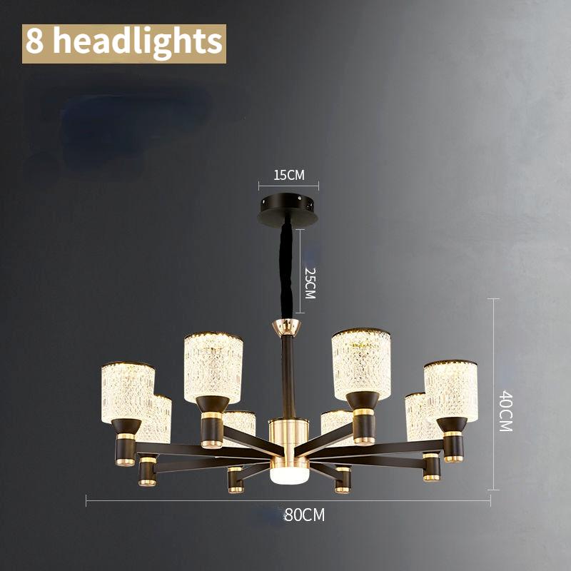 Lámpara nórdica moderna minimalista para sala de estar, lámpara de comedor, lámpara de dormitorio, iluminación atmosférica de lujo europea, iluminación para el hogar