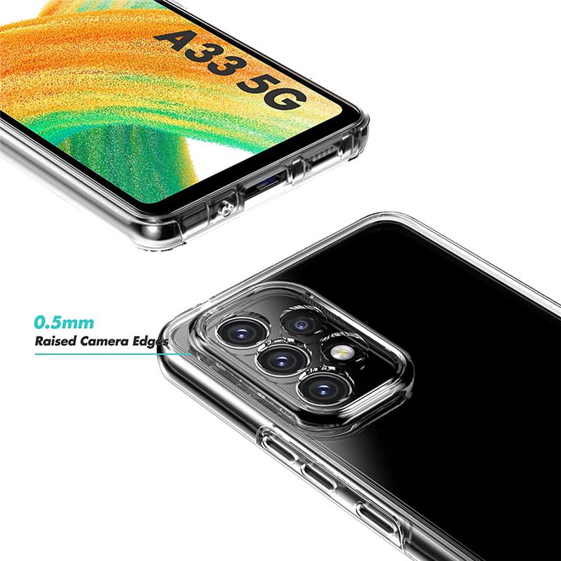Θήκη σιλικόνης διπλής διαφανούς 360° Για Samsung Galaxy A53 A73 A33 A22 A13 A52S A12 A51 S21 S22 Redmi Note 11 10C iPhone 13 12 11 Pro Max Μπροστινό πίσω κάλυμμα