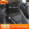 Car Sticker Tesla 2/4PCS Car Seat Belt Protect Shoulder Pads Cervical Spine Headrest Neck Pillows For Tesla Model 3 Model S Y Ro