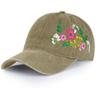 Vintage Blumenmuster Baseballkappe Damen Herren Verstellbarer Sonnenhut Outdoor Reise Sport