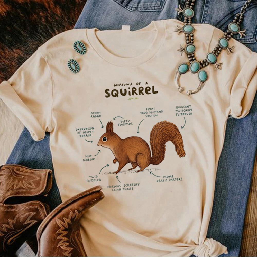 T-shirt scoiattolo Donna designer grafica harajuku t-shirt ragazza Unisexga abbigliamento