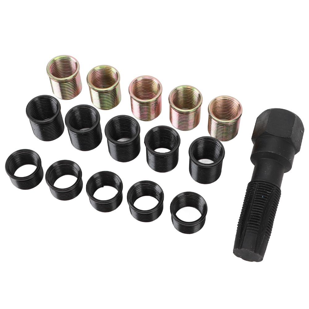 16PCS M16x1.25 Tap Spark Plug Thread Repair Kit  Spark Plug Thread Repair