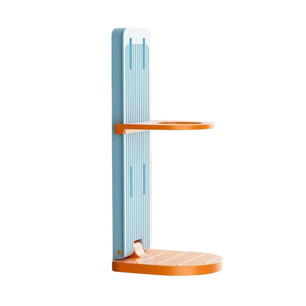 

Wall Mounted Shower Rack Foldable Body Wash Storage Rack Multi-Purpose Shampoo Bottle Holder