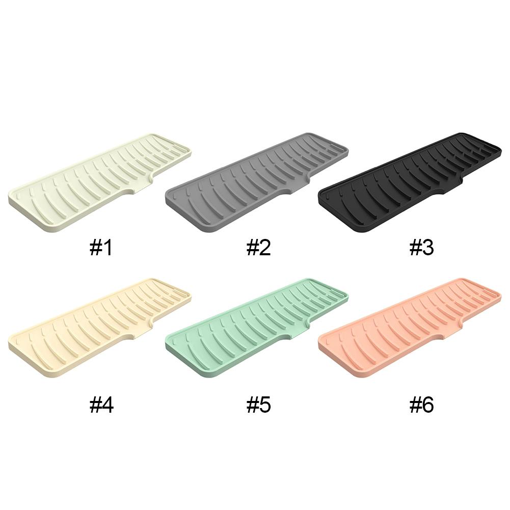 Silicone Faucet Mat for Kitchen Sink Drainage Mat Non-Slip Water Catcher Mat Drip Protection Pads Kitchen Sink Splash Guard