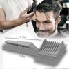 2025 2-Piece Salon Hairdressing Barber Fade Combs with Ergonomic Curved Design for Precise Positioning Less