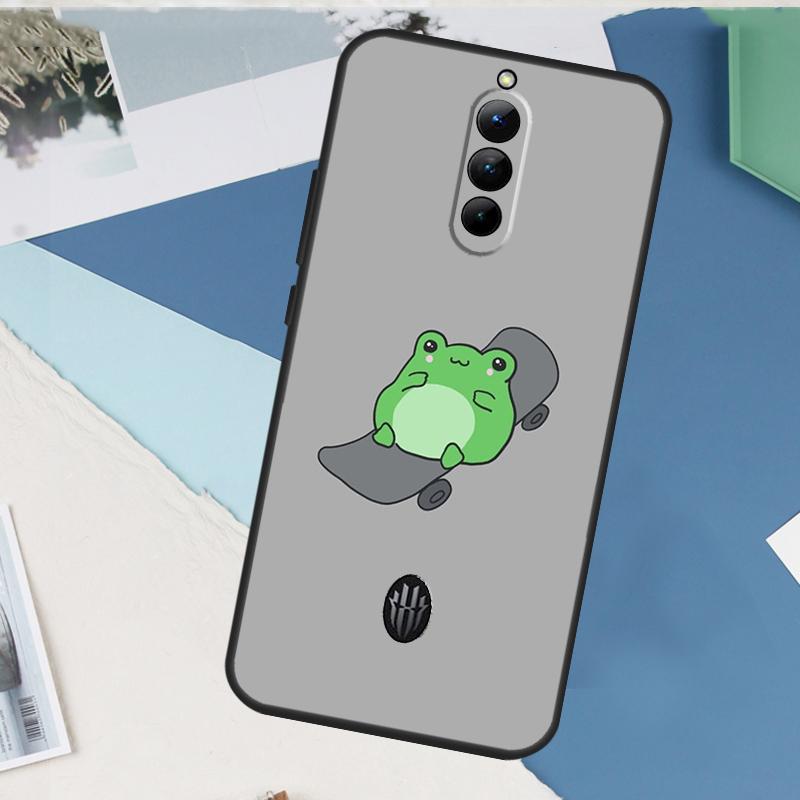 Frog Skateboard Cute Kawaii Case For ZTE Nubia Red Magic 10S 11 10 9 8 8S 9S Pro Plus 6 7 6S 7S Pro 5G 6R 10 Air Cover