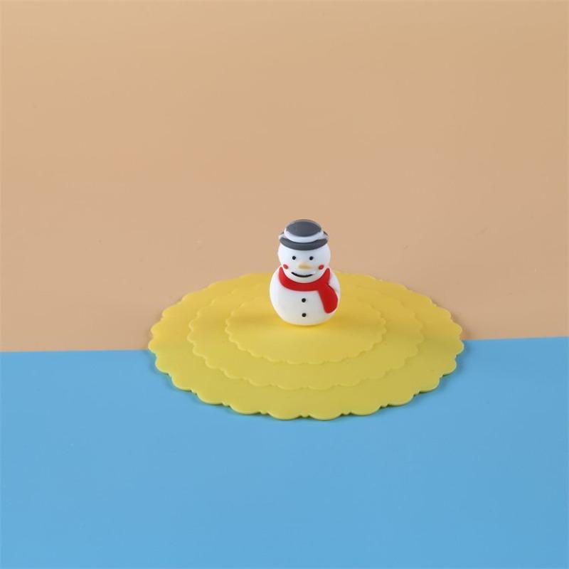 Silicone Universal Wave-shaped Cup Lid Soft Cover Dust-proof Food-grade Mug Daily Student Supplies