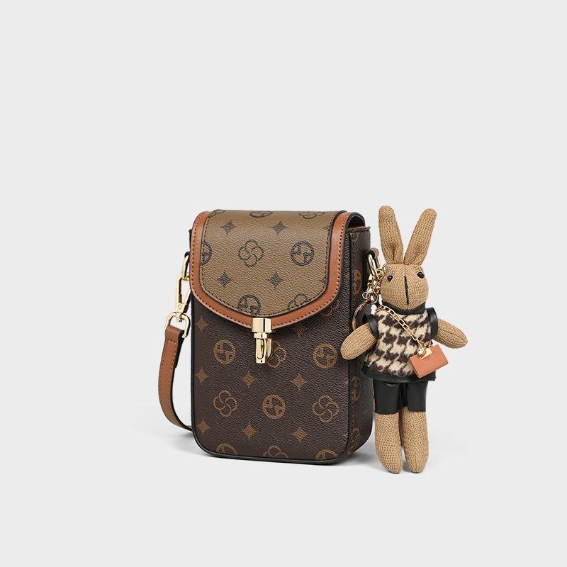 Bag Women's Crossbody New Versatile Fashion Mobile Phone Bag Autumn and Winter Small Satchel Mini Shoulder Bag Women's Bag