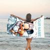 1pc Mickey3 Beach Towel with Custom Name, Beach/Swimming/Bath/Picnic/Camping Towel, Suitable for Seaside Beaches