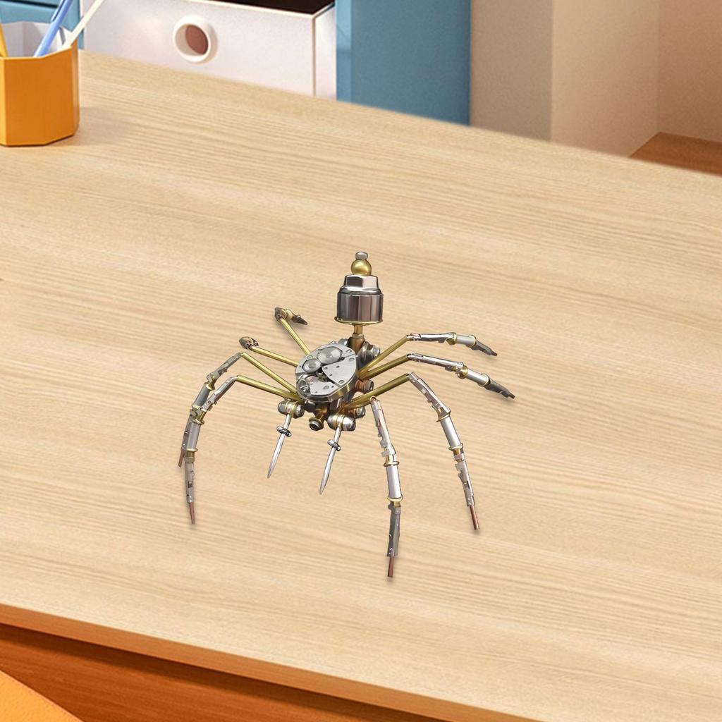 3 D Model Ornament Mechanical Home Decor DIY Assembly Metal for Office Desk Bar Kids