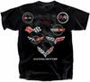 Camiseta Corvette Todos los Logos C1-C7 Las Leyendas Viven