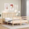 VidaXL Bed Frame with Headboard Small Double Solid Wood 3193826