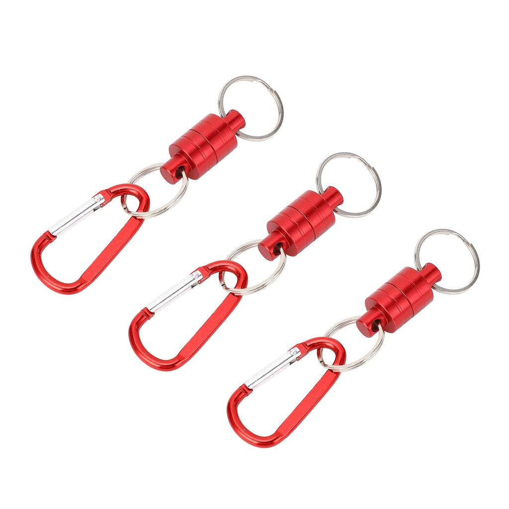 3PCS Magnetic Key Holder Quick Release Keychain Aluminum Alloy Portable Magnetic Buckle for Repair T