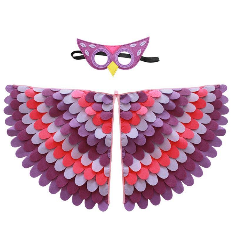 Birds Costume Halloween Wing W Mask Kids Children Fancy Animal Outfit Cosplay