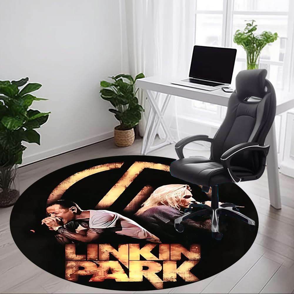 1pc Linkin Park Band MerchandiseChair Carpet for Office, Non-slip, Soft and Durable Office Rug, Perfect for Office Yy250925275