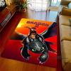 3DHow to Train Your Dragon themed printed rug, suitable for living rooms, bedrooms, sofas, balconies, gardens, etc. Large-sized