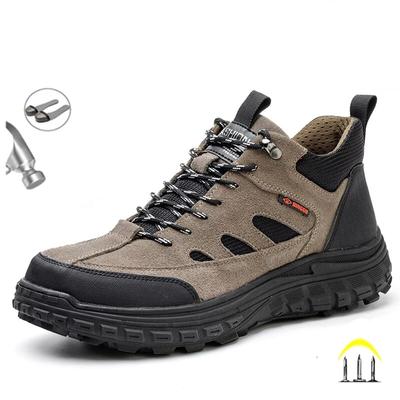 Nowy Design Męskie Buty Bezpieczeństwa Antyuderzeniowe Odporne na Przebicie Trampki Robocze Buty z Podnoskiem Stalowym Niszczycielskie Obuwie