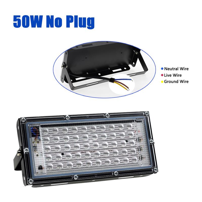 

50W 100W 200W UV Flood Light AC220V 395nm 400nm Ultraviolet Fluorescent Stage Lamp With EU Plug For Bar Dance Party Blacklight