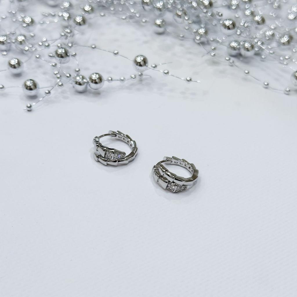 Silver Earrings with Cubic Zirkonia (2175438)