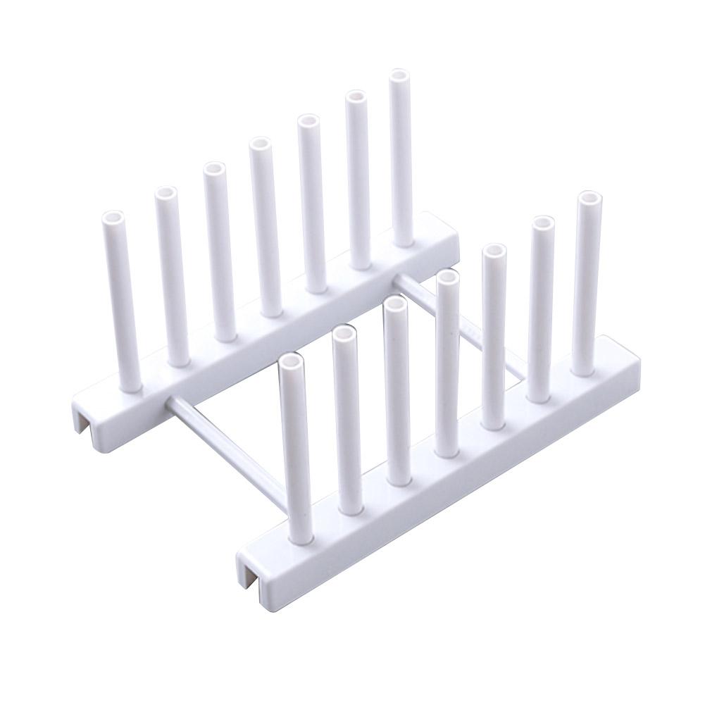 1Pc Removable Dish Plate Drying Rack Draining Board Stand Holder for Kitchen Supplies(White)