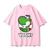 Super Mario Yoshi T-shirt Men and Women Summer Cotton Y2K Clothing Fashion Breathable Anime Fans Short Sleeve Tops Streetwear