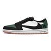 Travis Scott X Air Jordan 1 Tênis de Basquete Vintage Unissex Cano Baixo Branco DZ4137-700(Equipe723-)