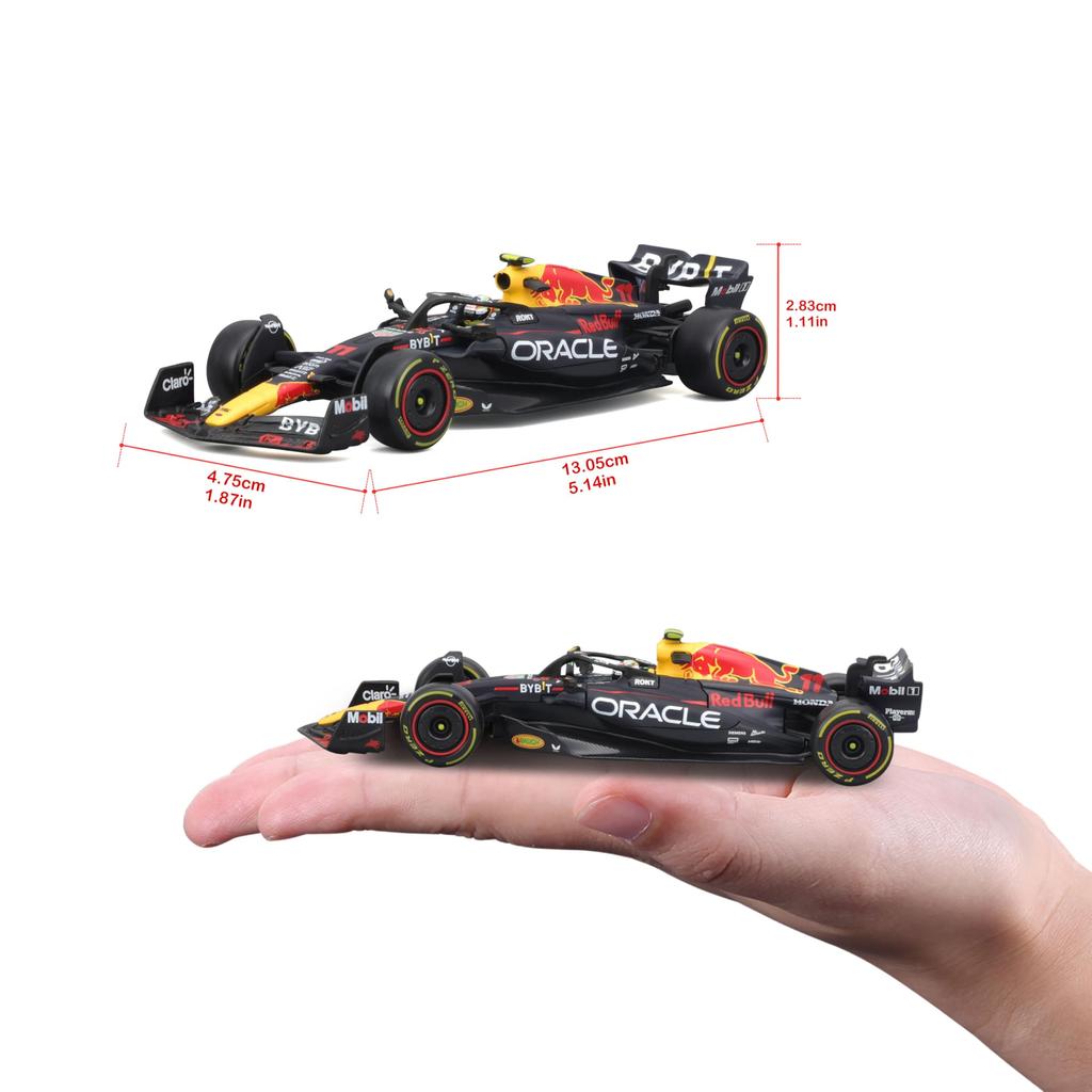 Bburago 2023 Model Scale Signature Series F1 Oracle Red Bull Racing RB19 Sergio Perez Race Sports Car Diecast Model 1/43 #11 18-38083 (#1)