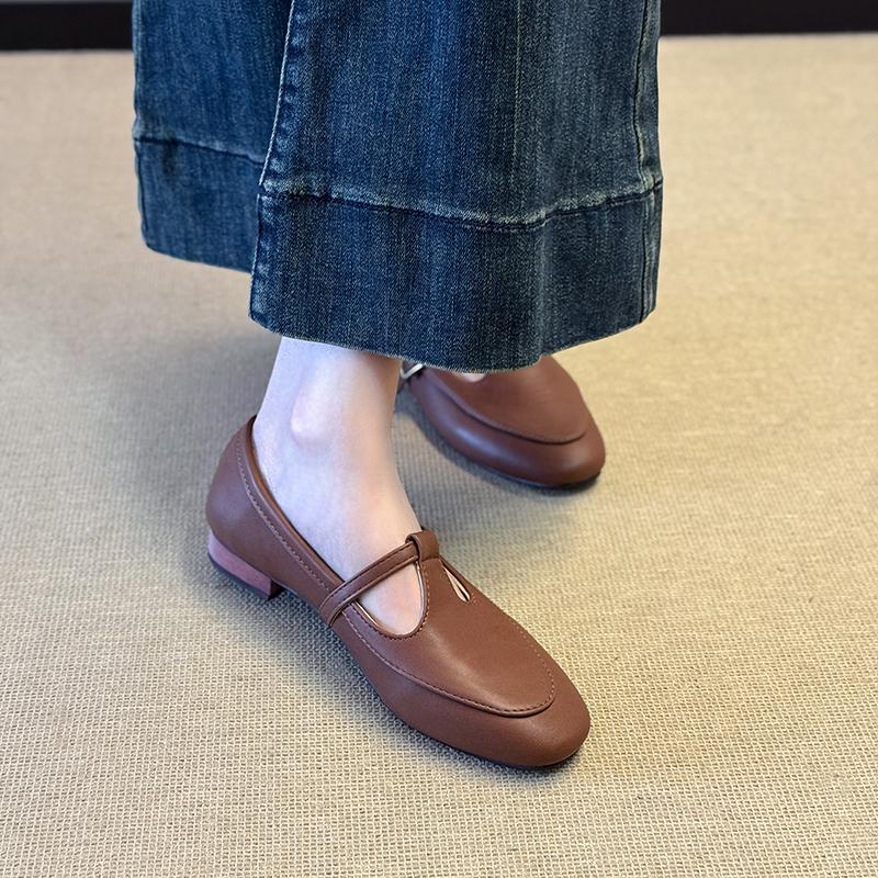 Fashion Women's Flats Loafers Shoes Casual Sneakers Shallow Mary Jane Shoes 2025 Summer New Sandals Walking Leather Zapatillas De Mujer