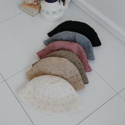 Women's Summer Punching Pattern Vacation Knit Bucket Hat